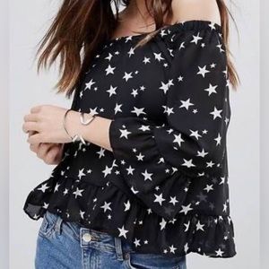 ASOS off the shoulder star top